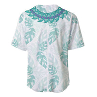 Jade Vine Lei Hawaii Baseball Jersey Aloha Seamless Tropical Leaves LT14 - Polynesian Pride
