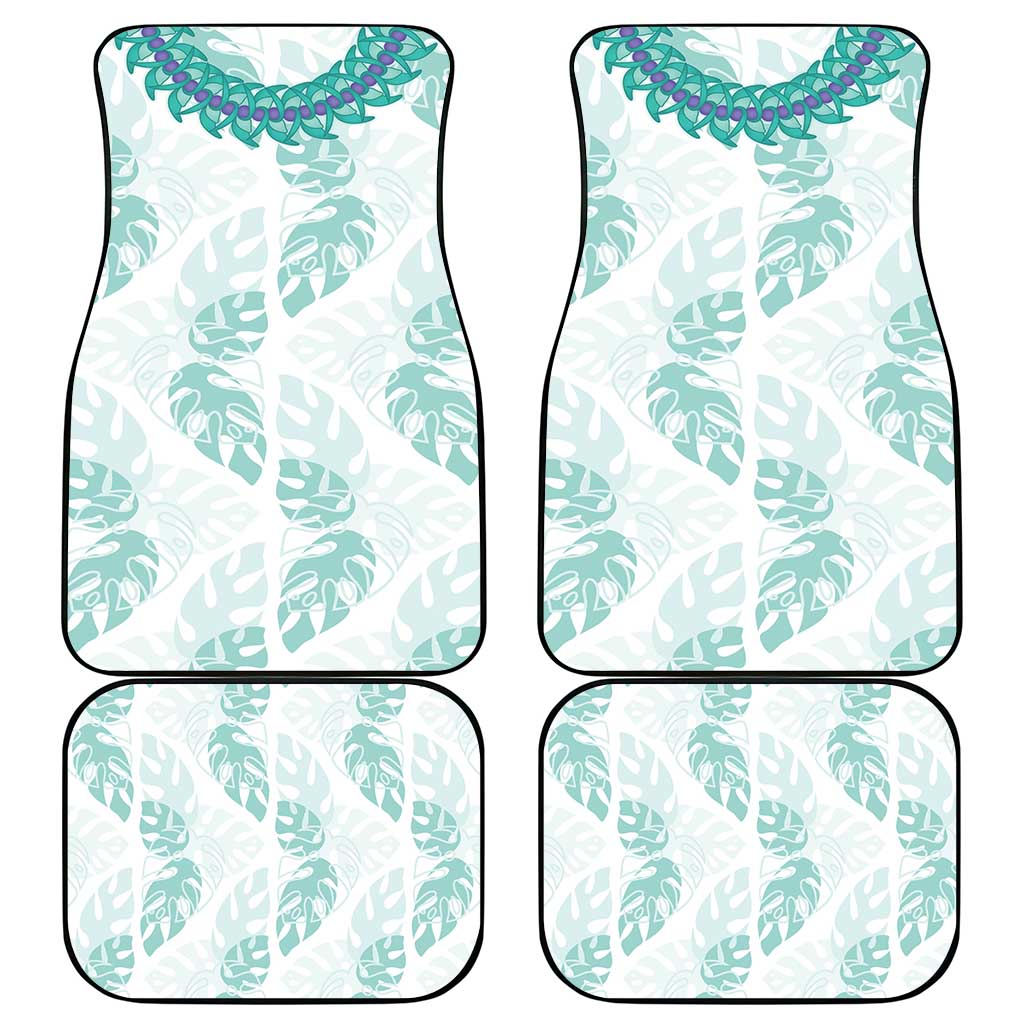 Jade Vine Lei Hawaii Car Mats Aloha Seamless Tropical Leaves LT14 - Polynesian Pride