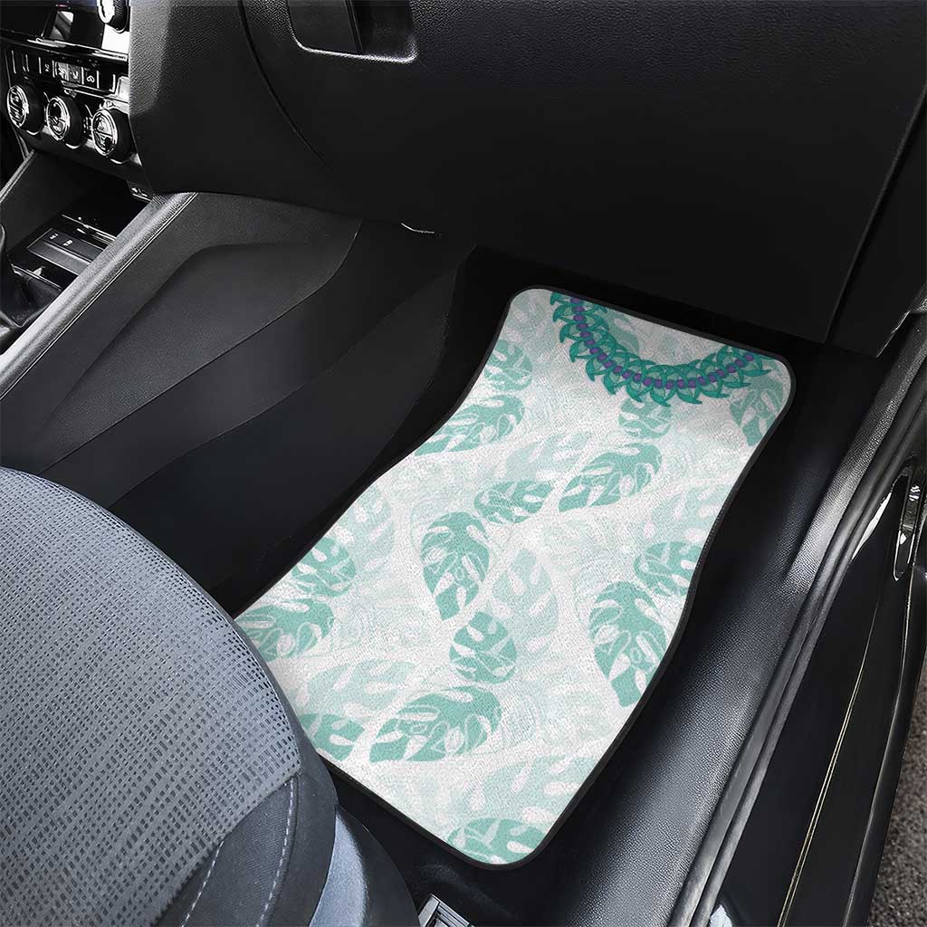 Jade Vine Lei Hawaii Car Mats Aloha Seamless Tropical Leaves LT14 - Polynesian Pride