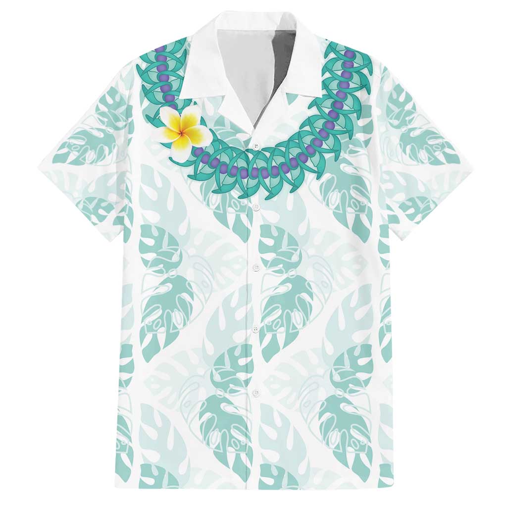 Jade Vine Lei Hawaii Hawaiian Shirt Aloha Seamless Tropical Leaves LT14 White - Polynesian Pride