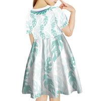 Jade Vine Lei Hawaii Kid Short Sleeve Dress Aloha Seamless Tropical Leaves LT14 - Polynesian Pride