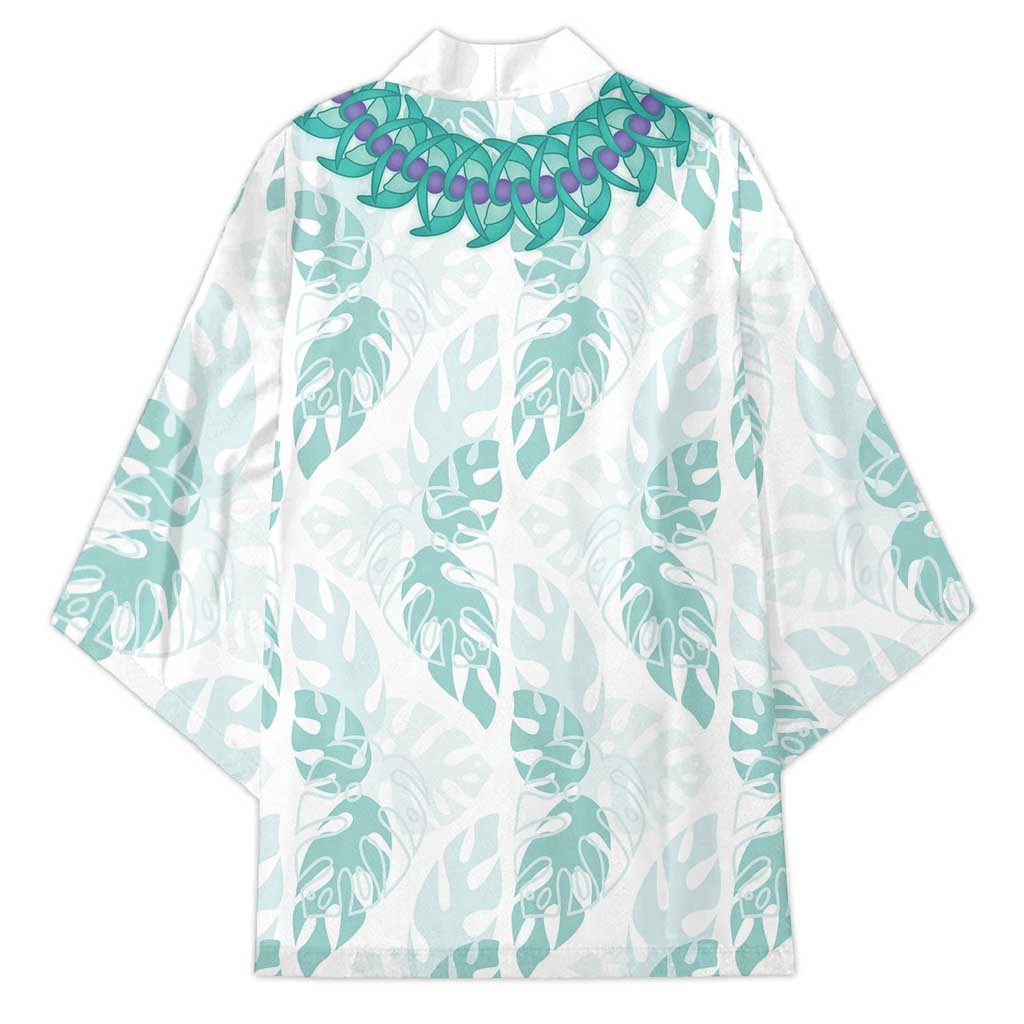 Jade Vine Lei Hawaii Kimono Aloha Seamless Tropical Leaves LT14 - Polynesian Pride