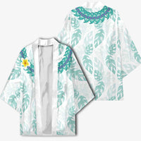 Jade Vine Lei Hawaii Kimono Aloha Seamless Tropical Leaves LT14 - Polynesian Pride
