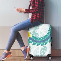 Jade Vine Lei Hawaii Luggage Cover Aloha Seamless Tropical Leaves LT14 - Polynesian Pride