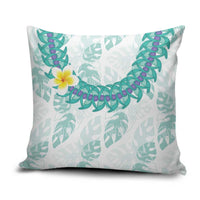 Jade Vine Lei Hawaii Pillow Cover Aloha Seamless Tropical Leaves LT14 White - Polynesian Pride