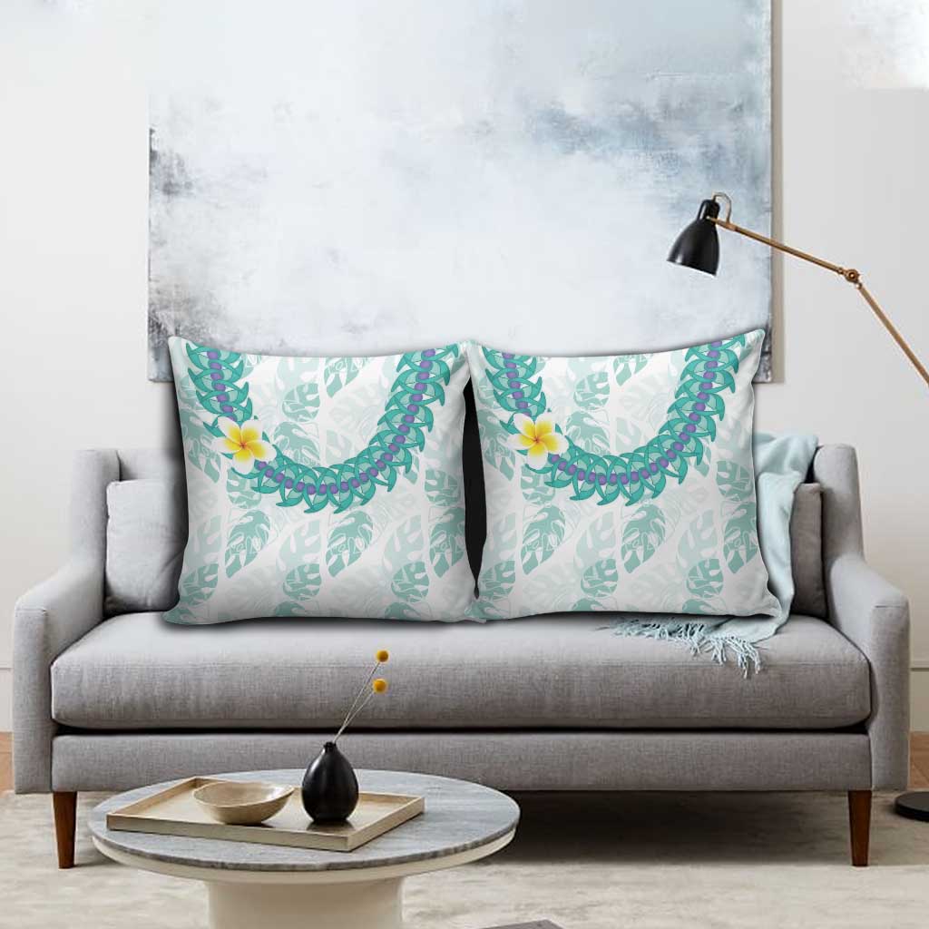 Jade Vine Lei Hawaii Pillow Cover Aloha Seamless Tropical Leaves LT14 - Polynesian Pride
