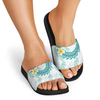 Jade Vine Lei Hawaii Slide Sandals Aloha Seamless Tropical Leaves LT14 - Polynesian Pride
