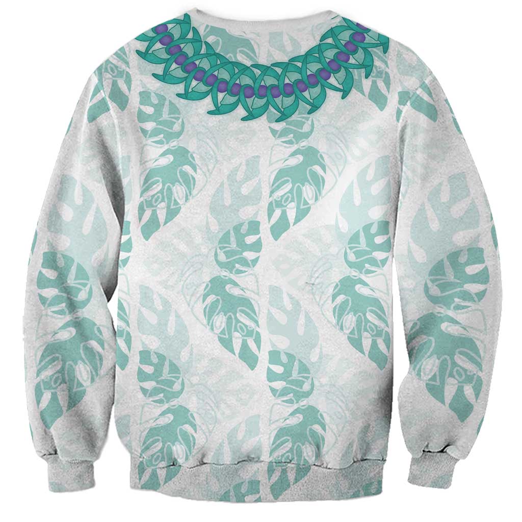 Jade Vine Lei Hawaii Sweatshirt Aloha Seamless Tropical Leaves LT14 - Polynesian Pride