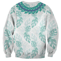 Jade Vine Lei Hawaii Sweatshirt Aloha Seamless Tropical Leaves LT14 - Polynesian Pride