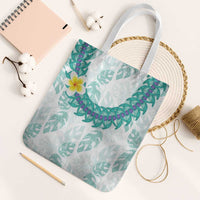 Jade Vine Lei Hawaii Tote Bag Aloha Seamless Tropical Leaves LT14 White Strap One Size White - Polynesian Pride