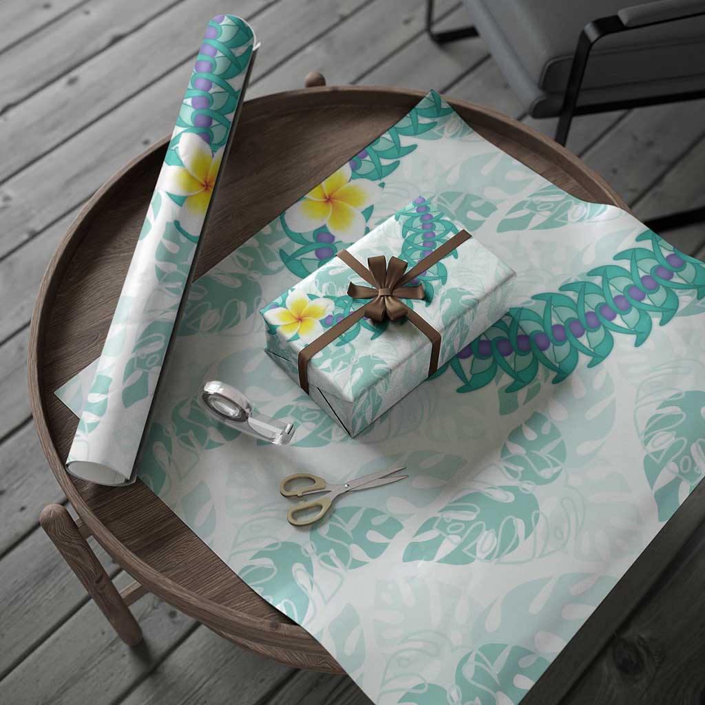 Jade Vine Lei Hawaii Wrapping Paper Aloha Seamless Tropical Leaves LT14 - Polynesian Pride