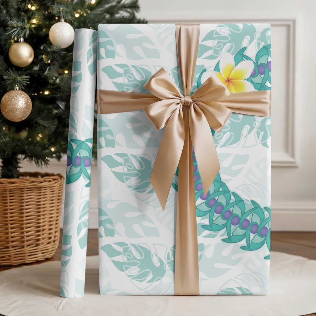 Jade Vine Lei Hawaii Wrapping Paper Aloha Seamless Tropical Leaves LT14 - Polynesian Pride