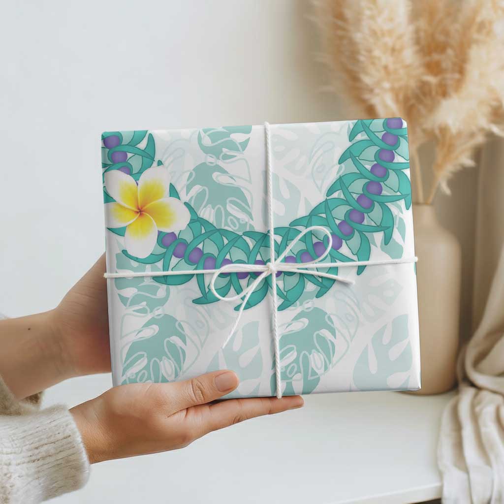 Jade Vine Lei Hawaii Wrapping Paper Aloha Seamless Tropical Leaves LT14 - Polynesian Pride