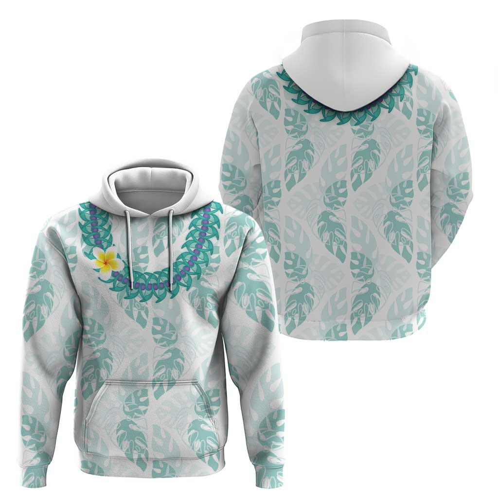Jade Vine Lei Hawaii Zip Hoodie Aloha Seamless Tropical Leaves LT14 - Polynesian Pride