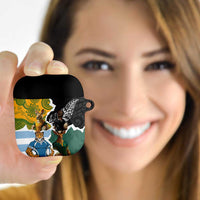 Rugby 2025 Championship AirPods Case Southern Hemisphere Countries Mascots LT14 Black - Polynesian Pride