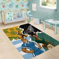 Rugby 2025 Championship Area Rug Southern Hemisphere Countries Mascots LT14 - Polynesian Pride