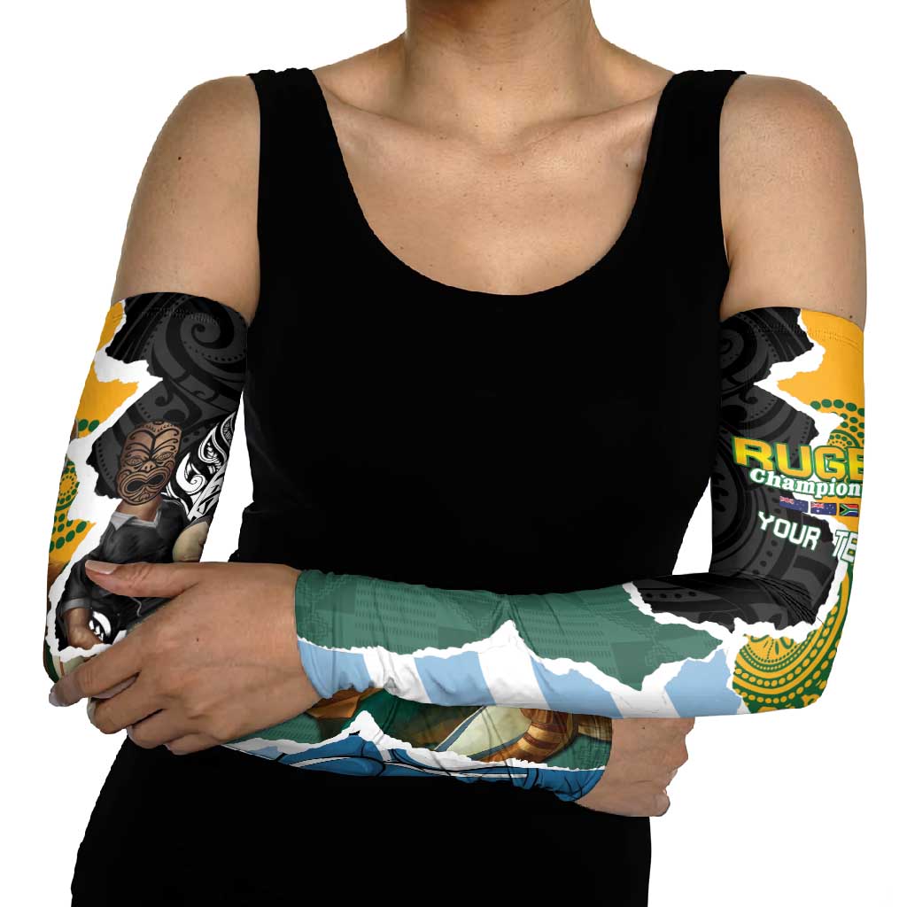 Rugby 2025 Championship Arm Sleeves Southern Hemisphere Countries Mascots LT14 - Polynesian Pride