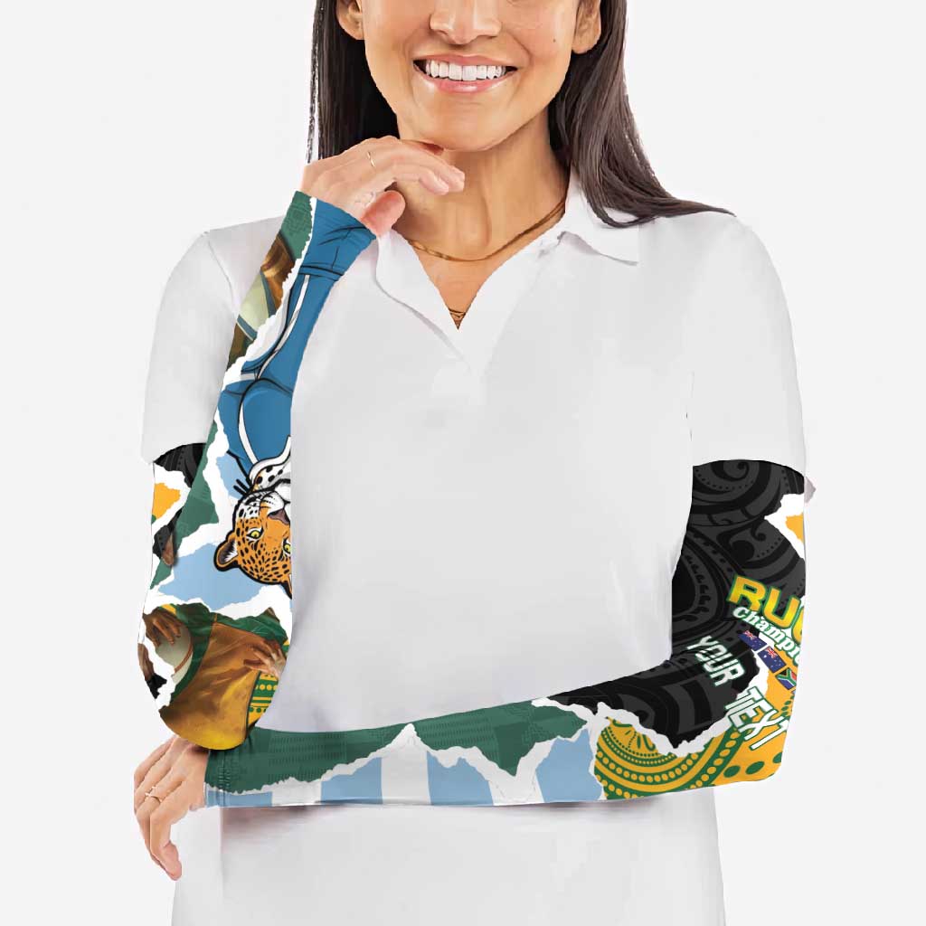 Rugby 2025 Championship Arm Sleeves Southern Hemisphere Countries Mascots LT14 - Polynesian Pride