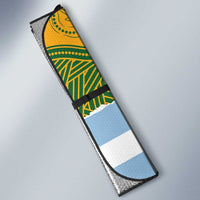 Rugby 2025 Championship Auto Sun Shade Southern Hemisphere Countries Mascots LT14 - Polynesian Pride