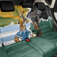 Rugby 2025 Championship Back Car Seat Cover Southern Hemisphere Countries Mascots LT14 - Polynesian Pride