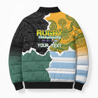 Personalised Rugby 2025 Championship Bomber Puffer Jacket Southern Hemisphere Countries Mascots LT14 - Polynesian Pride