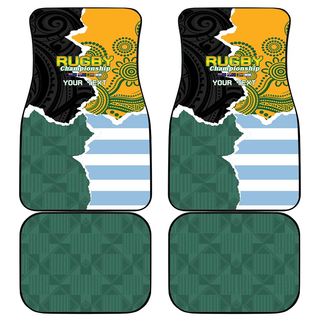 Rugby 2025 Championship Car Mats Southern Hemisphere Countries Mascots LT14 - Polynesian Pride