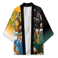 Personalised Rugby 2025 Championship Kimono Southern Hemisphere Countries Mascots LT14 Unisex Black - Polynesian Pride
