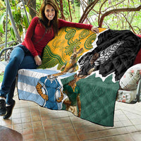 Rugby 2025 Championship Quilt Southern Hemisphere Countries Mascots LT14 - Polynesian Pride