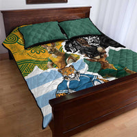 Rugby 2025 Championship Quilt Bed Set Southern Hemisphere Countries Mascots LT14 - Polynesian Pride
