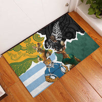 Rugby 2025 Championship Rubber Doormat Southern Hemisphere Countries Mascots LT14 - Polynesian Pride
