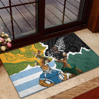 Rugby 2025 Championship Rubber Doormat Southern Hemisphere Countries Mascots LT14 - Polynesian Pride