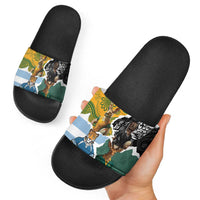 Rugby 2025 Championship Slide Sandals Southern Hemisphere Countries Mascots LT14 - Polynesian Pride