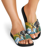 Rugby 2025 Championship Slide Sandals Southern Hemisphere Countries Mascots LT14 - Polynesian Pride