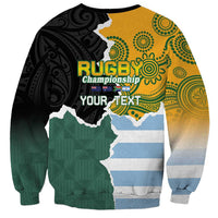 Personalised Rugby 2025 Championship Sweatshirt Southern Hemisphere Countries Mascots LT14 - Polynesian Pride