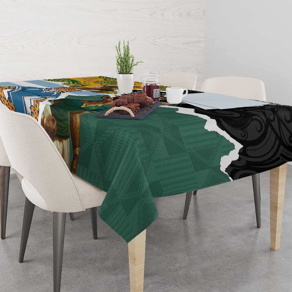 Rugby 2025 Championship Tablecloth Southern Hemisphere Countries Mascots LT14 - Polynesian Pride