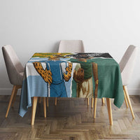 Rugby 2025 Championship Tablecloth Southern Hemisphere Countries Mascots LT14 - Polynesian Pride
