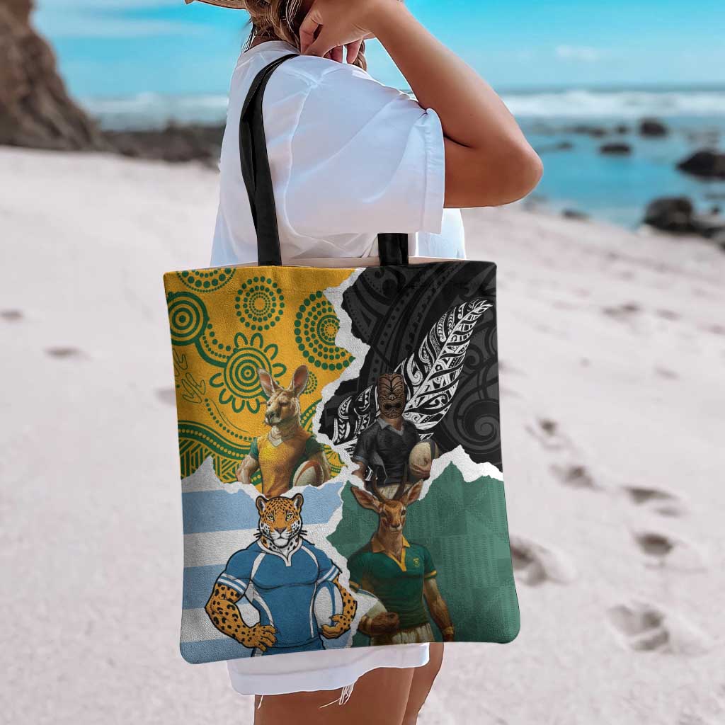 Rugby 2025 Championship Tote Bag Southern Hemisphere Countries Mascots LT14 - Polynesian Pride