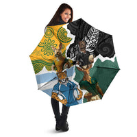 Rugby 2025 Championship Umbrella Southern Hemisphere Countries Mascots LT14 - Polynesian Pride