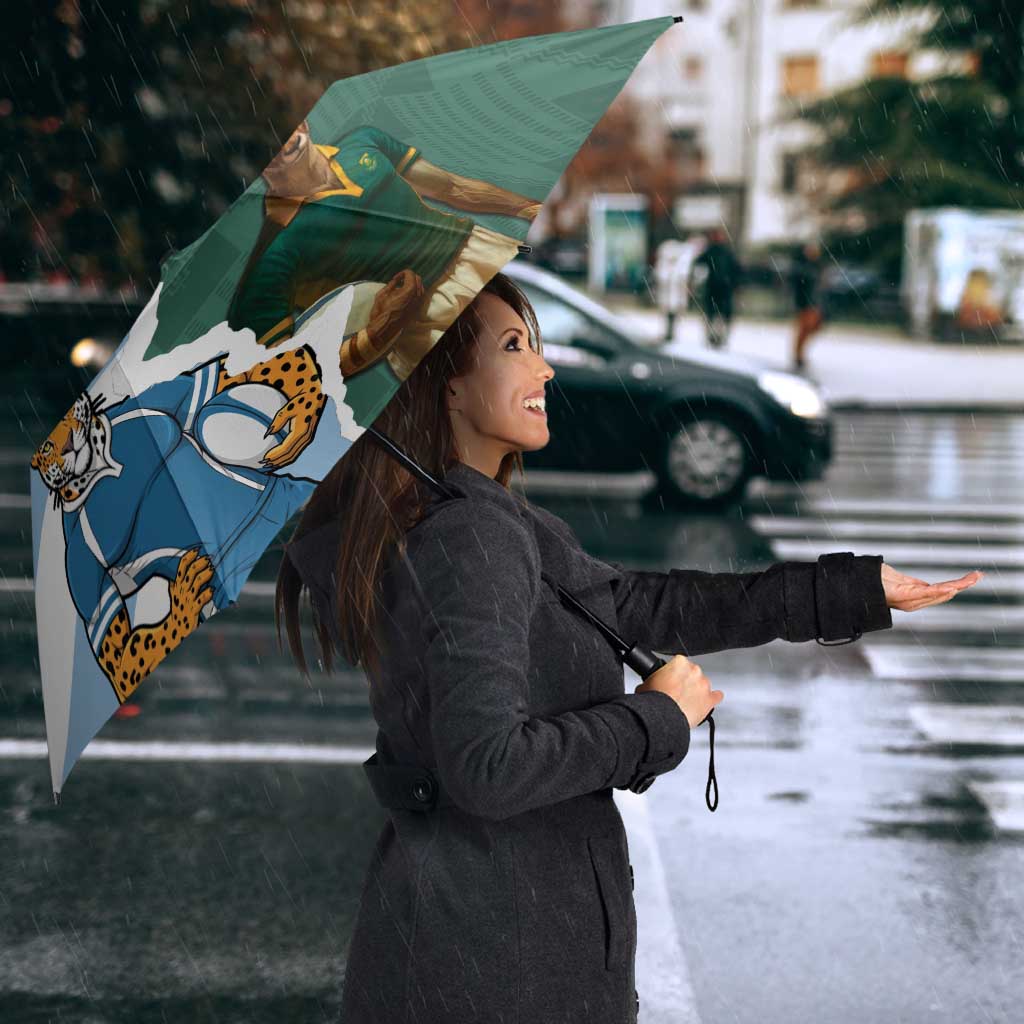 Rugby 2025 Championship Umbrella Southern Hemisphere Countries Mascots LT14 - Polynesian Pride