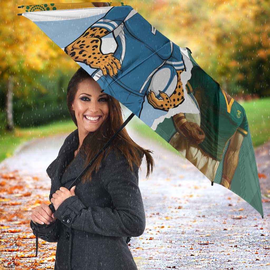 Rugby 2025 Championship Umbrella Southern Hemisphere Countries Mascots LT14 - Polynesian Pride