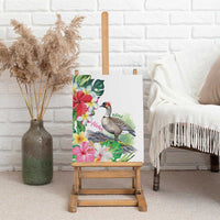 Aloha Hawaii Nene Goose Canvas Wall Art Tropical Flowers Watercolor Stylized LT14 - Polynesian Pride