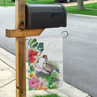 Aloha Hawaii Nene Goose Garden Flag Tropical Flowers Watercolor Stylized LT14 - Polynesian Pride