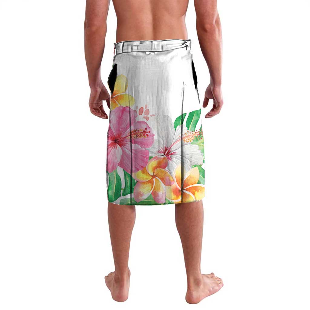 Aloha Hawaii Nene Goose Lavalava Tropical Flowers Watercolor Stylized LT14 - Polynesian Pride