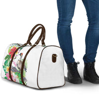 Aloha Hawaii Nene Goose Travel Bag Tropical Flowers Watercolor Stylized LT14 - Polynesian Pride