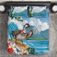 Aloha Hawaii Shaka Nene Goose Bedding Set Surfing Take It Easy LT14 Blue - Polynesian Pride