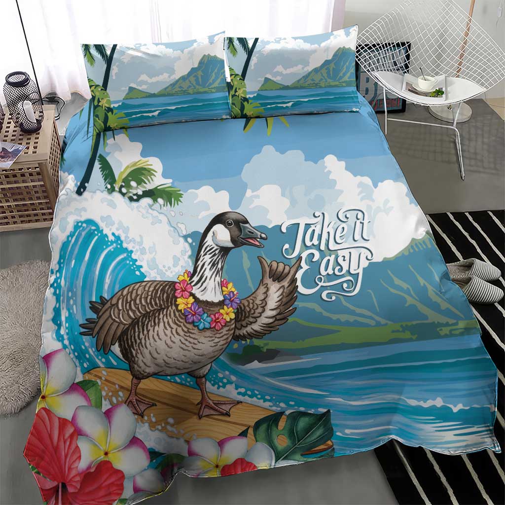 Aloha Hawaii Shaka Nene Goose Bedding Set Surfing Take It Easy LT14 - Polynesian Pride