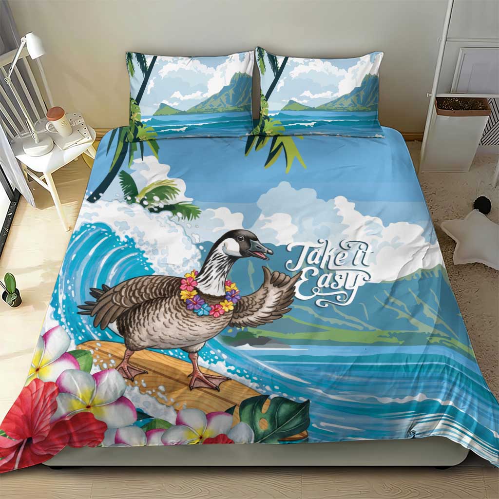 Aloha Hawaii Shaka Nene Goose Bedding Set Surfing Take It Easy LT14 - Polynesian Pride