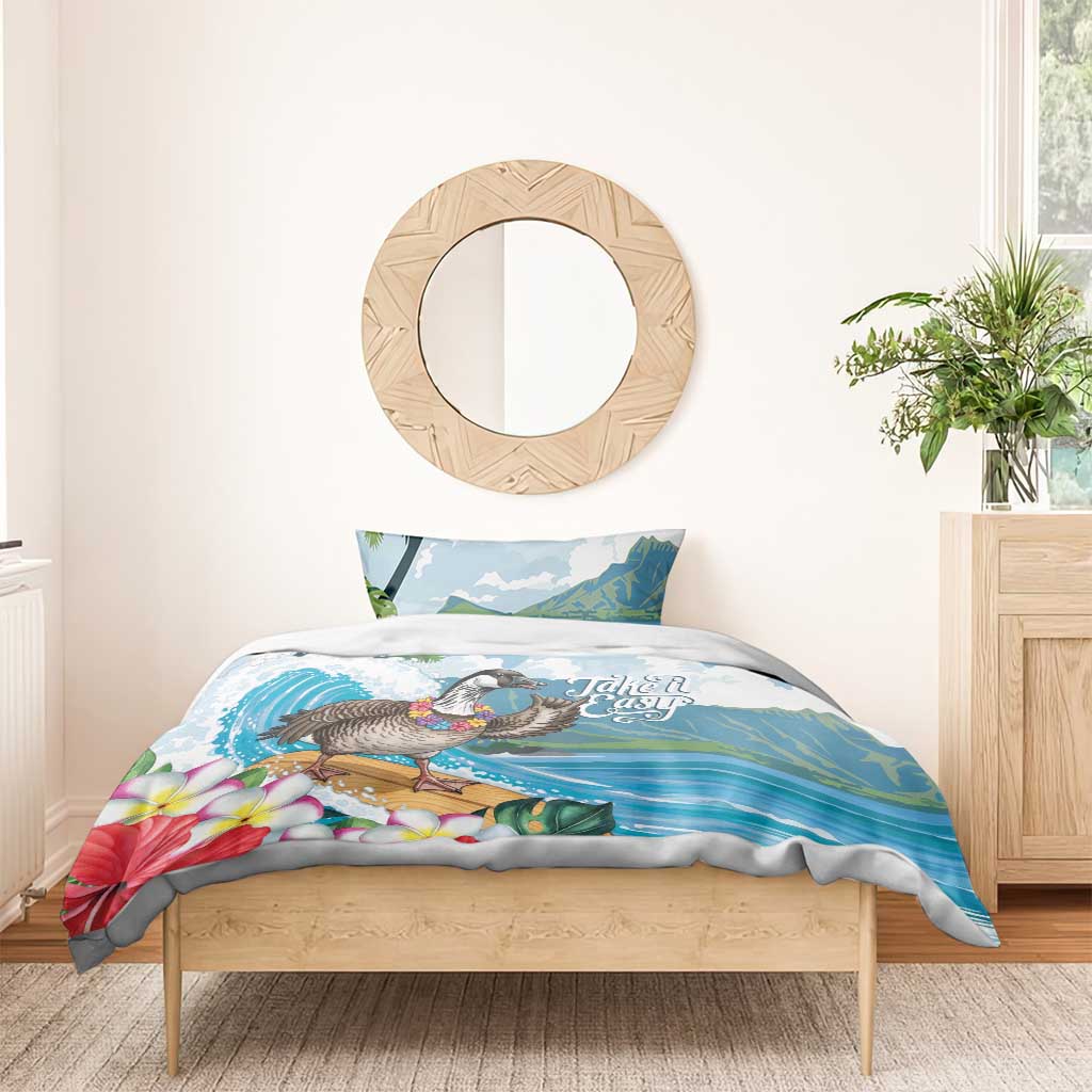 Aloha Hawaii Shaka Nene Goose Bedding Set Surfing Take It Easy LT14 - Polynesian Pride