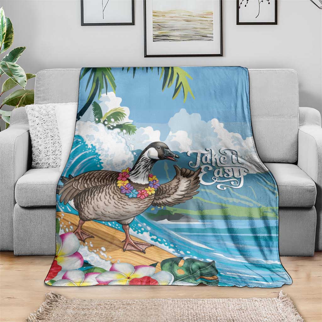 Aloha Hawaii Shaka Nene Goose Blanket Surfing Take It Easy LT14 - Polynesian Pride