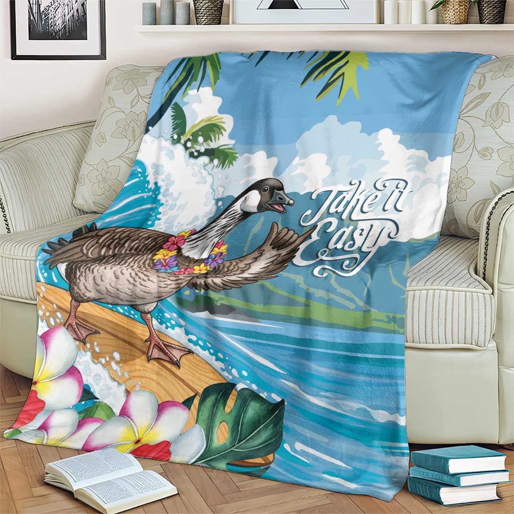Aloha Hawaii Shaka Nene Goose Blanket Surfing Take It Easy LT14 - Polynesian Pride